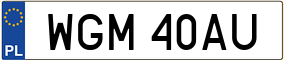 Trailer License Plate